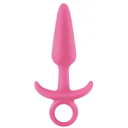 NS Novelties Firefly Prince Small Pink Butt Plug with Ring End - Model FP-001 - For All Genders - Intense Anal Pleasure - Glow in the Dark - Silicone - Adult Naughty Store