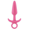 NS Novelties Firefly Prince Small Pink Butt Plug with Ring End - Model FP-001 - For All Genders - Intense Anal Pleasure - Glow in the Dark - Silicone - Adult Naughty Store