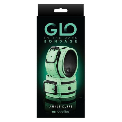 NS Novelties Glo Bondage Ankle Cuff Green - Illuminating Fetish Restraints for Enhanced Pleasure - Adult Naughty Store