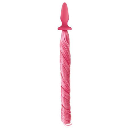Introducing the Exquisite Unicorn Tails Pastel Pink Butt Plug - Model UT-2021 - For All Genders - Unleash Pleasure in the Anal Region