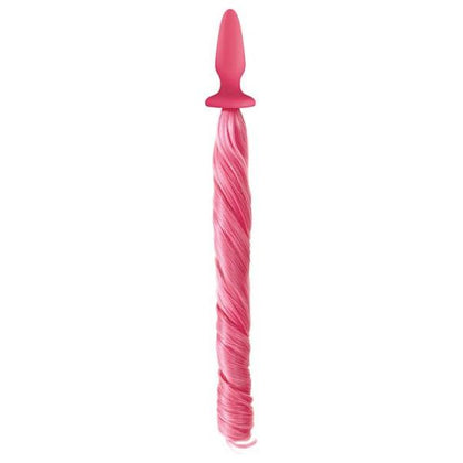 Introducing the Exquisite Unicorn Tails Pastel Pink Butt Plug - Model UT-2021 - For All Genders - Unleash Pleasure in the Anal Region - Adult Naughty Store