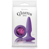 Glams Mini Butt Plug Purple Gem - Elegant Pleasure for Intimate Moments - Adult Naughty Store