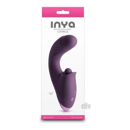 INYA Caprice Thrusting G-Spot & Clitoral Vibrator - Model Purple - Women - G-Spot & Clitoral Stimulation