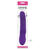 Inya Twister Purple Realistic Vibrating Dildo - Powerful Rotating Silicone Pleasure Toy for Women - Adult Naughty Store