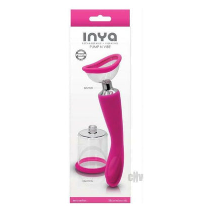 INYA Dual-Function Pump N Vibe Pink - Versatile Vaginal, Breast, and Body Pleasure Toy - Adult Naughty Store