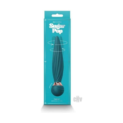 Sugar Pop Twist Teal - The Ultimate Gyrating Silicone Vibrator for Mind-Blowing Pleasure