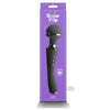 Sugar Pop Bliss Black Silicone Rechargeable Wand Vibrator - Model SPB-001 - For Explosive Erogenous Zone Stimulation - Women - Intense Pleasure - Onyx Black - Adult Naughty Store