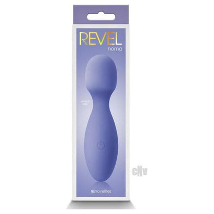 Revel Noma Purple - Compact Silicone Wand Vibrator for All Genders - Powerful Stimulation for Intimate Pleasure - Adult Naughty Store