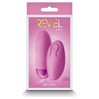 Revel Winx Pink Platinum Silicone Rechargeable Vibrating Bullet with Wireless Remote Control - Model WNX-200 - Suitable for All Genders - Intense Pleasure in a Portable Package - Adult Naughty Store