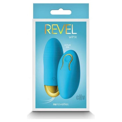 Revel Winx Blue Platinum Silicone Vibrating Bullet with Wireless Remote - Model X1: The Ultimate Pleasure Companion for Intimate Moments - Adult Naughty Store