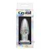 Crystal Glass Tapered Plug Small Clear - Premium Borosilicate Glass Anal Toy, Model CGTP-S-C, Unisex, Anal Pleasure, Clear - Adult Naughty Store