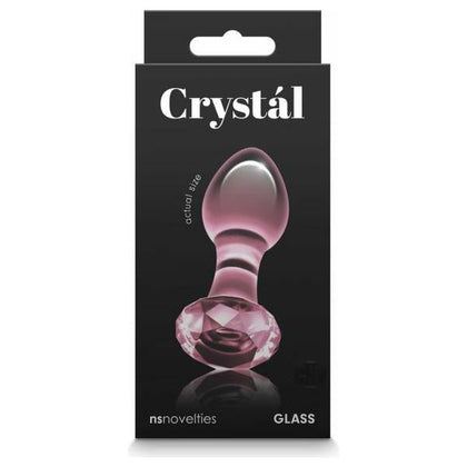 Crystal Gem Pink - Premium Borosilicate Glass Dildo - Model CGP-1001 - Designed for Women - Sensual Pleasure - Pink