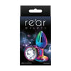 Rear Assets Multicolor Small Clear Anal Plug - Model RAS-001 - Unisex Pleasure - Lightweight Aluminum - Visual and Sensual Excitement - Adult Naughty Store