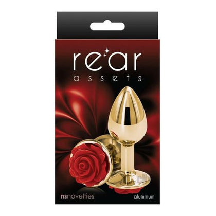 Rear Assets Rose Small Red Anal Plug - Model RAS-001 - Unisex Pleasure Toy