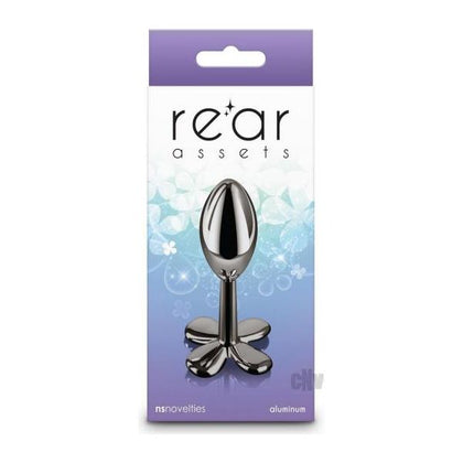 Experience Sensual Thrills with Rear Assets Clover Smoke Lightweight Anal Toy RAC001 Unisex Aluminium Pleasure Plug in Vibrant Colours