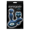 Renegade Orbit Blue Prostate Massager - Model R-452, Male Pleasure, Vibrating and Rotating, Luxurious Silicone