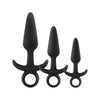 Renegade Men's Tool Kit Anal Set Black - The Ultimate Platinum Silicone Anal Plug Collection for Men