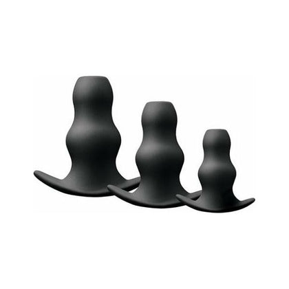 Renegade Peeker Kit - Black Hollow Butt Plugs for Adventurous Anal Exploration (Model RPK-001, Unisex, Intense Pleasure, Black)