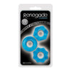 Renegade Chubbies Blue Stackable Cock Rings 3 Pack - Ultimate Comfort and Control for Men's Pleasure - Adult Naughty Store