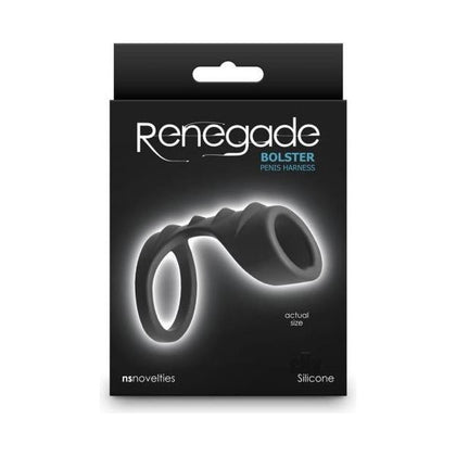 Renegade Silicone Cock Ring Bolster RC1 Black - Pleasure Enhancing Performance Toy for Men, Couples, and Ultimate Satisfaction