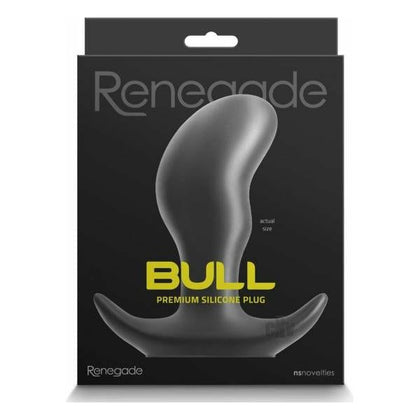 Renegade Bull Small Black Silicone Anal Plug - Model RB-01 - Unisex Pleasure Toy