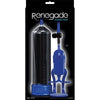 Renegade Bolero Pump Blue Acrylic Cylinder - Powerful Penis Pump for Men, Enhances Performance, Track Progress, Blue Color