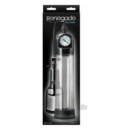 Renegade Psi Pump Black - Advanced Penis Pump for Precise Pumping Sessions - Model RPS-001 - Male Enhancement Device for Intense Pleasure - Black