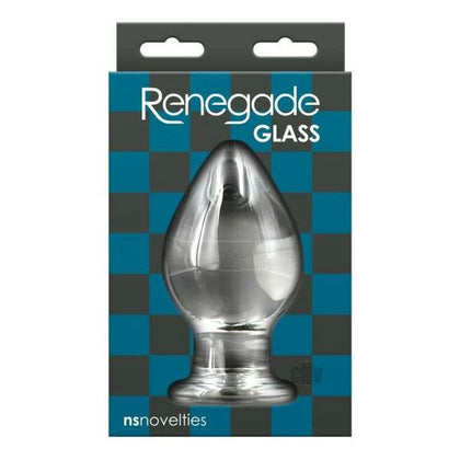 Renegade Glass Knight Clear - Oversized Borosilicate Glass Dildo for Adventurous Pleasure Seekers - Model RGK-001 - Unisex - Intense Stimulation - Transparent - Adult Naughty Store