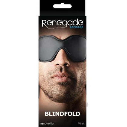 Renegade Bondage Blindfold Black O-S: The Ultimate Masculine Dominance Accessory for Sensual Pleasure