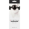 Sinful Black Vinyl Adjustable Ball Gag - Model X1 - Unisex - Enhanced Comfort - Black - Adult Naughty Store