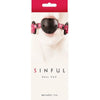 Sinful Adjustable Vinyl Ball Gag - Model X1 - Pink - For Enhanced Control and Comfort - Adult Naughty Store