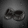 Sinful Black Designer Wrist Cuffs - Model X123 - Unisex - Exquisite Bondage Pleasure - Noir