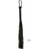Sinful Whip Black - Elegant Suede Flogger for Sensual BDSM Play - Model SW-9001 - Unisex - Delightful Pleasure for All