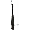 Sinful Whip Black - Elegant Suede Flogger for Sensual BDSM Play - Model SW-9001 - Unisex - Delightful Pleasure for All - Adult Naughty Store