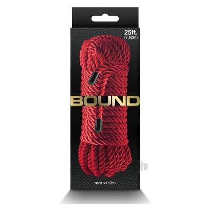 Introducing the Sensual Ropes Collection - Bound Rope Red, Model X1: A Versatile and Exquisite Pleasure Accessory for Couples
