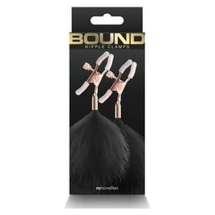 Bound Nipple Clamps F1 Rose Gold/Black - Intimate Pleasure Enhancer for All Genders