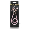 Bound DC1 Rose Gold/Pink Adjustable Nipple Clamps for Erotic Stimulation - Nickel-Free Metal with Silicone Tips and Faux Pearls