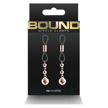 Bound Nipple Clamps D1 Rose Gold - Intensify Pleasure with Adjustable Metal Nipple Clamps for All Genders - Adult Naughty Store