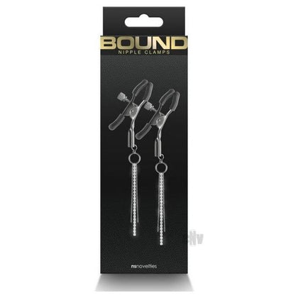 Bound D3 Gunmetal Adjustable Nipple Clamps - Intensify Pleasure and Elicit Excitement