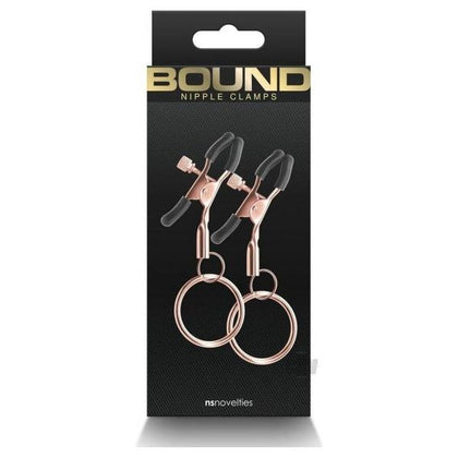 Bound Nipple Clamps C2 Rose Gold - Luxurious Rose Gold Adjustable Nipple Clamps for Exquisite Pleasure