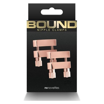 Bound Nipple Clamps V1 Rose Gold: Premium Metal Adjustable Nipple Clamps for Exquisite Stimulation and Sensual Pleasure - Unleash Your Desires with Bound's V1 Model - Suitable for All Genders - Experience Thrilling Nipple Play in Elegant Rose Gold