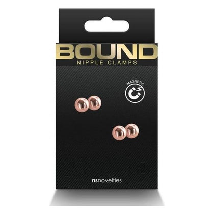 Bound Nipple Clamps M1 Rose Gold - Premium Magnetic Metal Nipple Clamps for Sensual Stimulation and Pleasure
