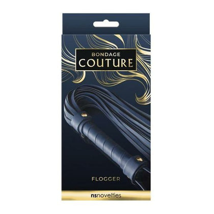 NS Novelties Bondage Couture Flogger Blue - Exquisite Synthetic BDSM Toy for Sensual Pleasure