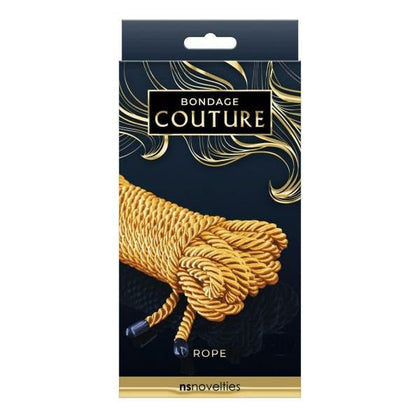 NS Novelties Bondage Couture Rope Gold - Luxury BDSM Toy Model BC-5000 - Unisex, Sensual Pleasure, Gold