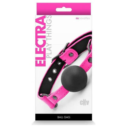 NS Novelties Electra Play Things Ball Gag - Model EPT-001 - Unisex - Pleasure Enhancer - Pink - Adult Naughty Store