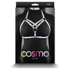 Cosmo Harness Vamp LG-XL Rainbow - Stylish Vinyl Chest Harness for Enhanced Pleasure - Adult Naughty Store