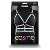 Cosmo Rainbow Chest Harness - Model LG-XL - Unisex - Versatile Pleasure - Rose Gold Accents