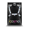 Cosmo Rainbow Vinyl Chest Harness - LG/XL, Model #CH-001, Unisex, Pleasure Enhancer, Multi-Colored - Adult Naughty Store