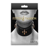 Fetish Fashion Lilith Collar Blk/gld - Neck Restraint for BDSM Play Gld. - Adult Naughty Store