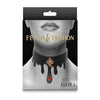 Fetish Fashion Elvira Collar - Bondage Collar for Her with Jewel Detail, Adjustable - Black/Gold - Adult Naughty Store